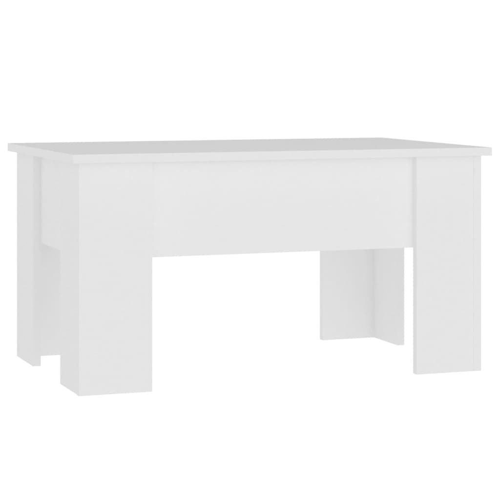 Coffee Table White Engineered wood Medium Adjustable Armrests