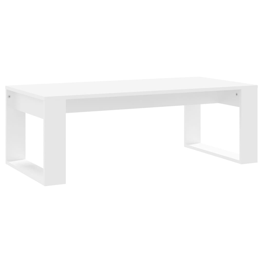 Coffee Table White Engineered wood Medium Modern Coffee Table