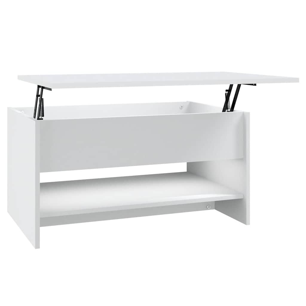 Coffee Table White Engineered wood Moderate Adjustable Armrests