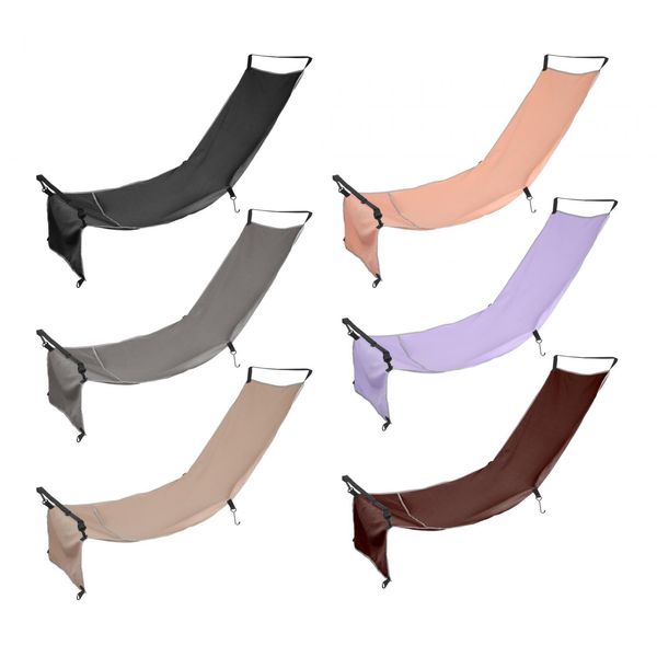 Comfortable airplane footrest hammock seat cover for travel, adjustable support for flights and trains