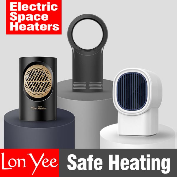 Compact electric heater for quick warmth in home, office, or car
