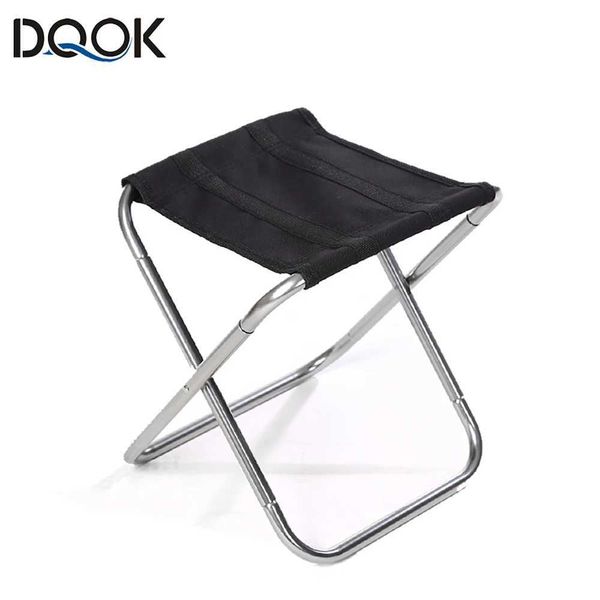 Compact folding stool for outdoor use, lightweight and portable, ideal for subway travel, picnics, camping, and fishing