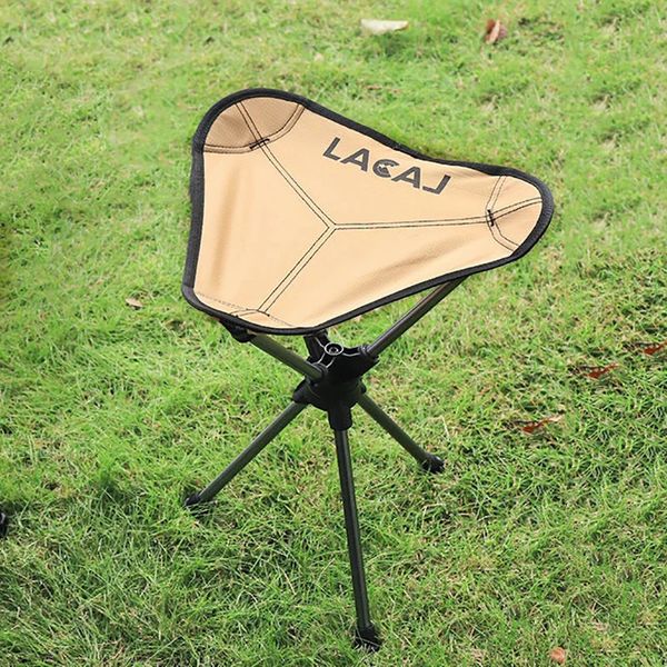 Compact folding triangle chair made of lightweight aluminum alloy for outdoor leisure and camping