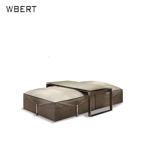 Compact living space in Hong Kong with custom-made light leather furniture set including sofa and model room assembly
