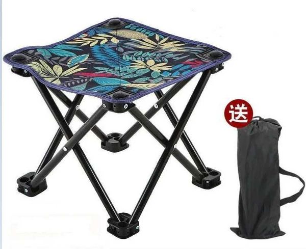 Compact ultra-light steel pipe folding chair for camping, fishing, and picnics with easy storage