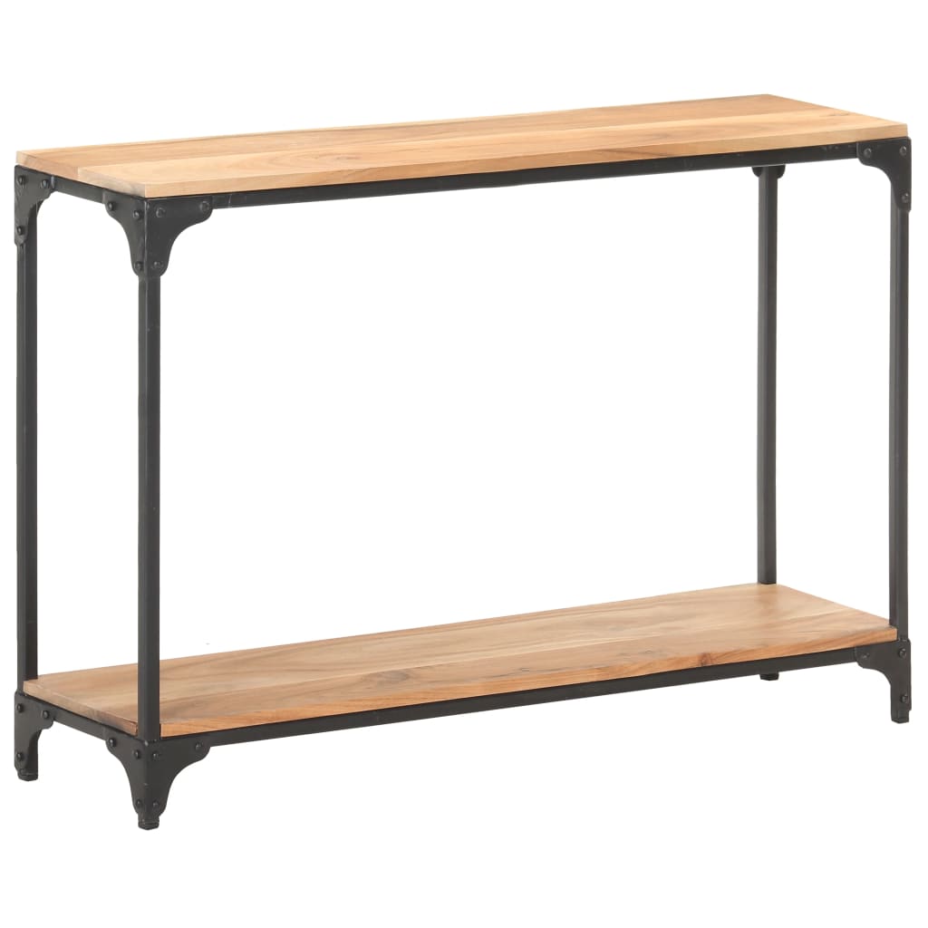 Console Table Natural wood and black