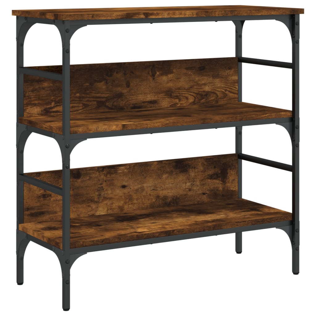 Console Table Smoked Oak Engineered wood, Metal