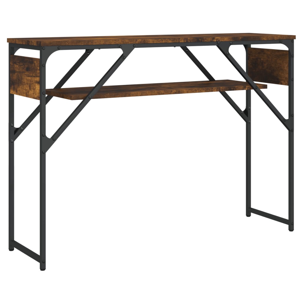 Console Table Smoked oak Engineered wood, metal