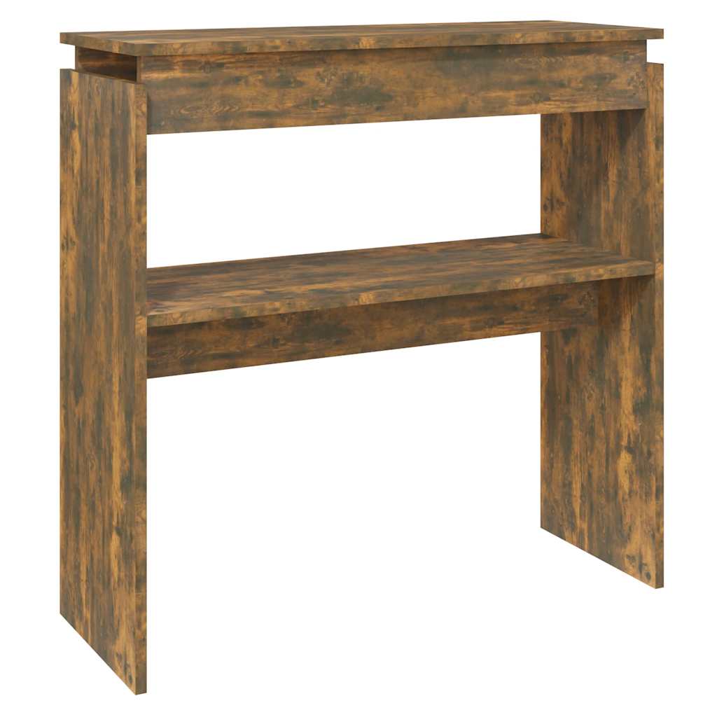 Console Table Smoked Oak Engineered Wood