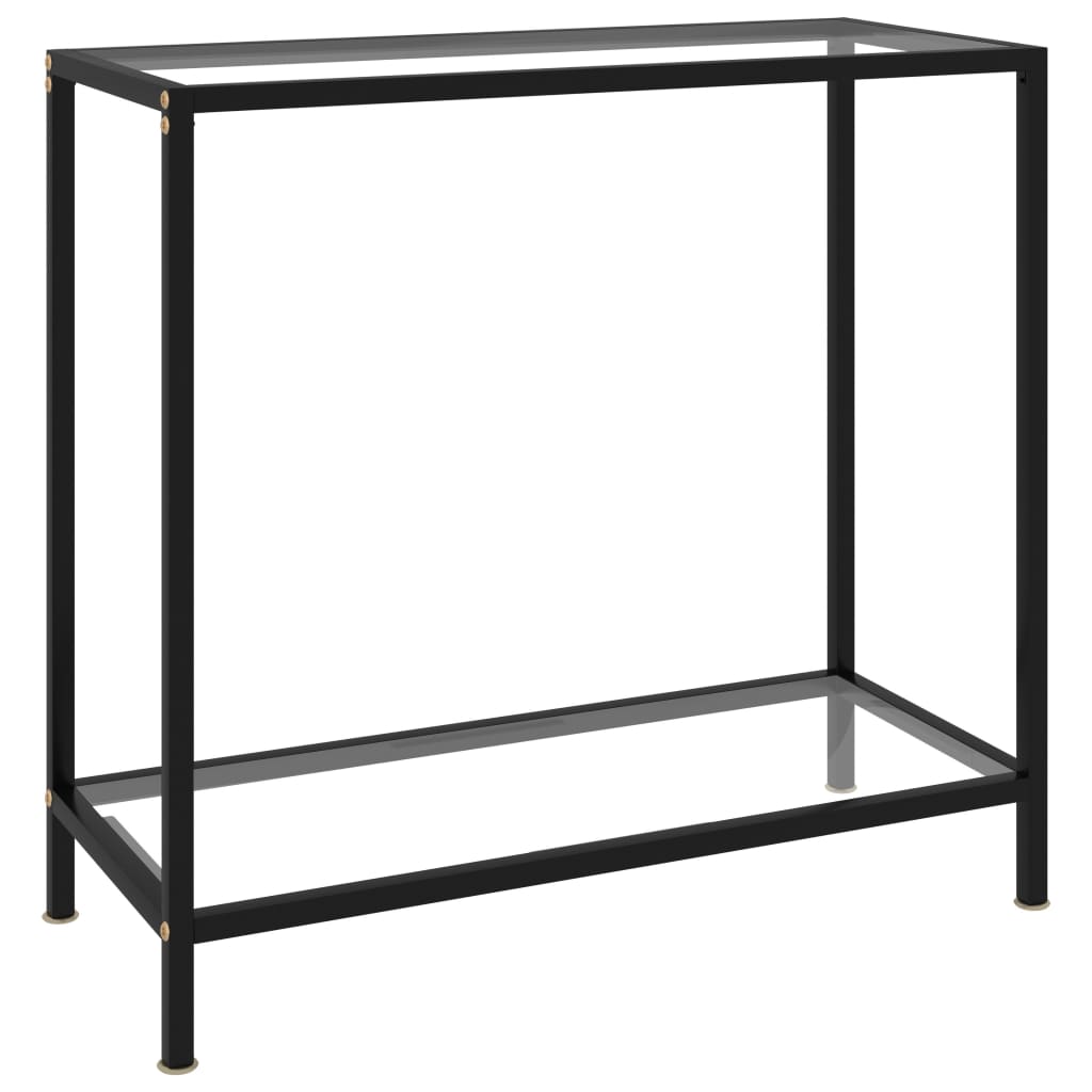 Console Table Transparent and Black