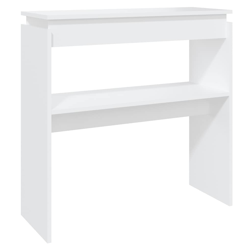 Console Table White Engineered wood 31.5 x 11.8 x 31.5 in