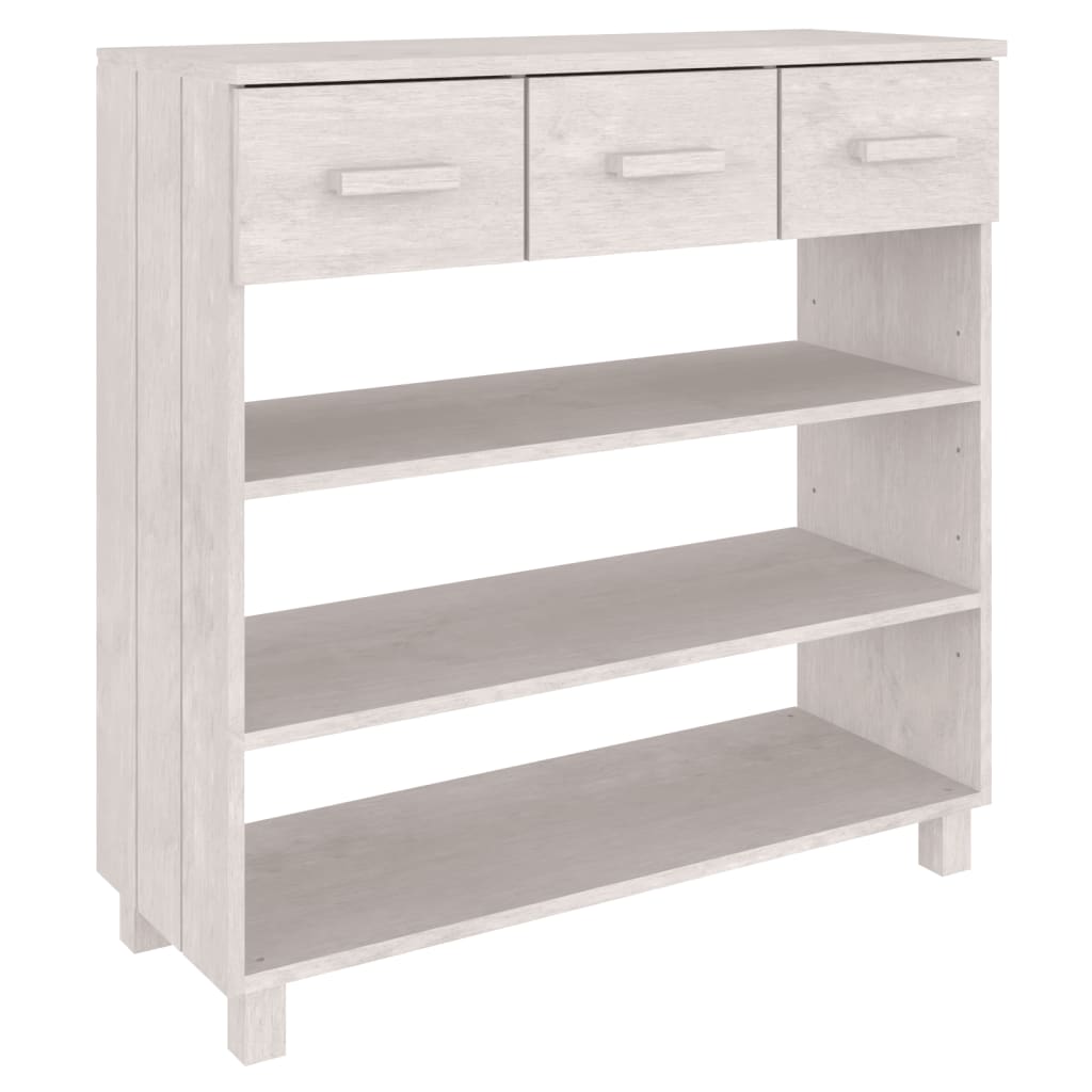 Console Table White Solid pine wood, MDF Medium Console Table