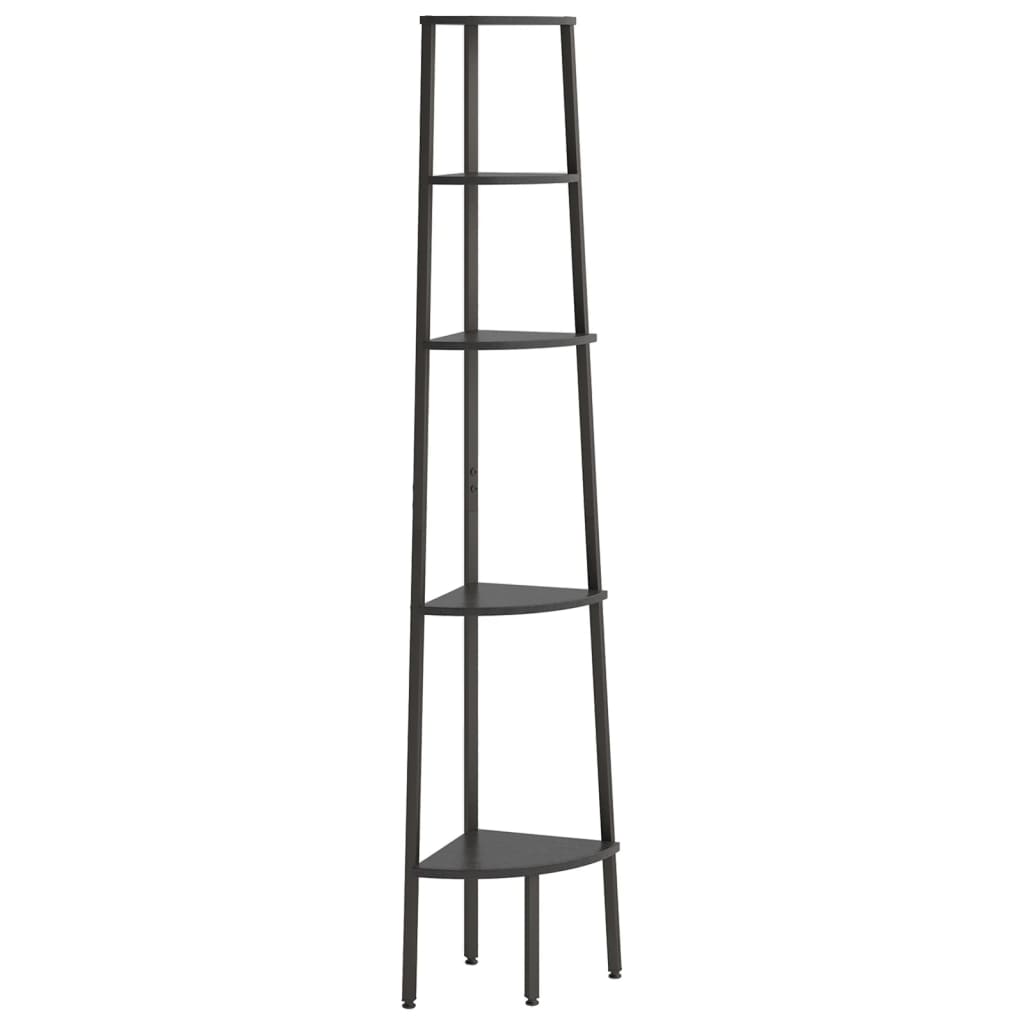 Corner Shelf Black Engineered wood, steel
