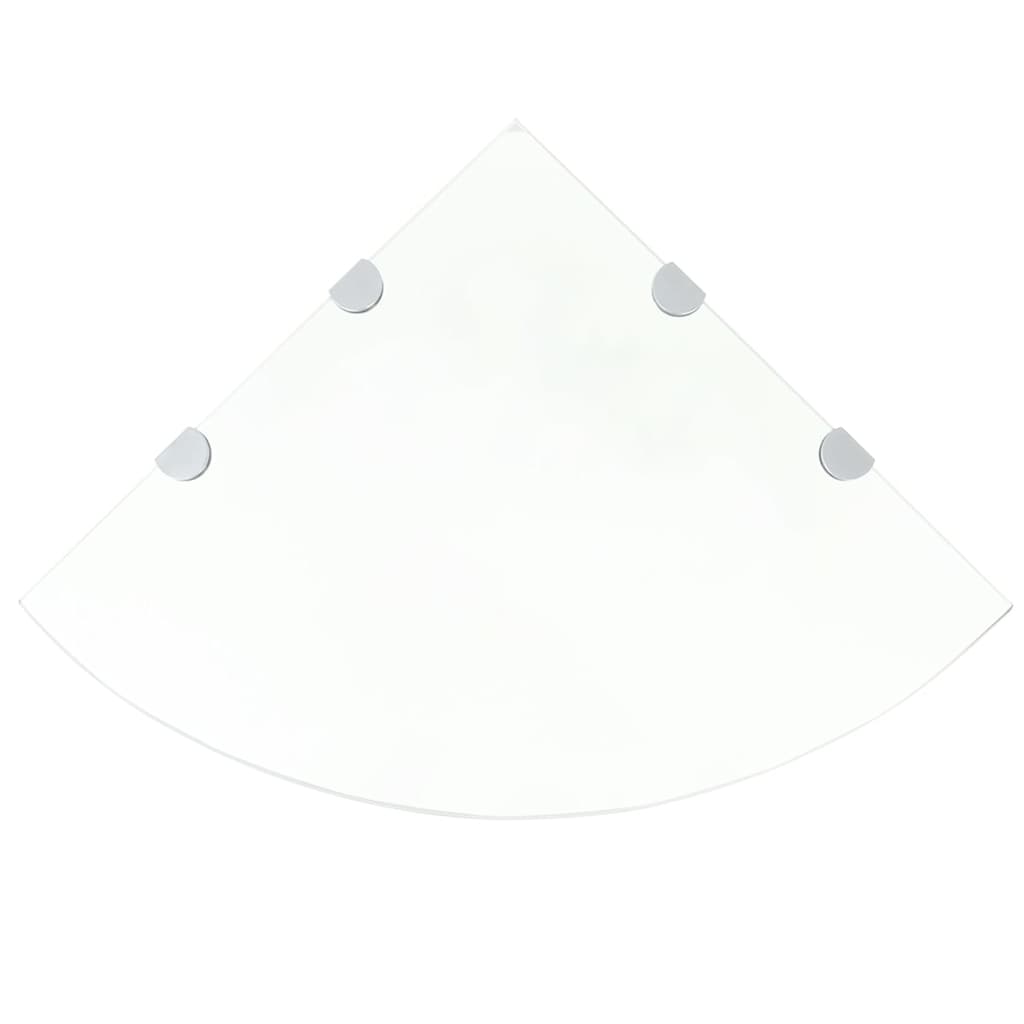 Corner Shelf Clear Tempered glass Medium Corner Shelf