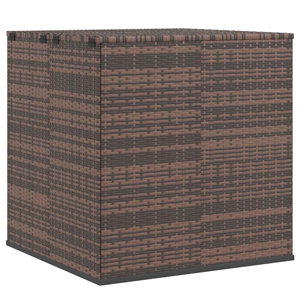 Cushion Box Brown Gradient PE Rattan Large Cushion Box