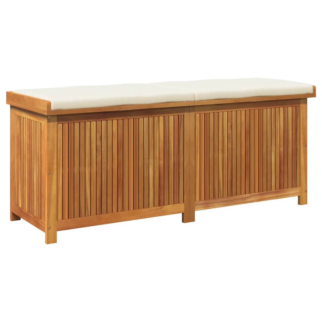 Cushion Box Brown Solid Acacia wood 59.1 x 19.7 x 23.8 in Storage