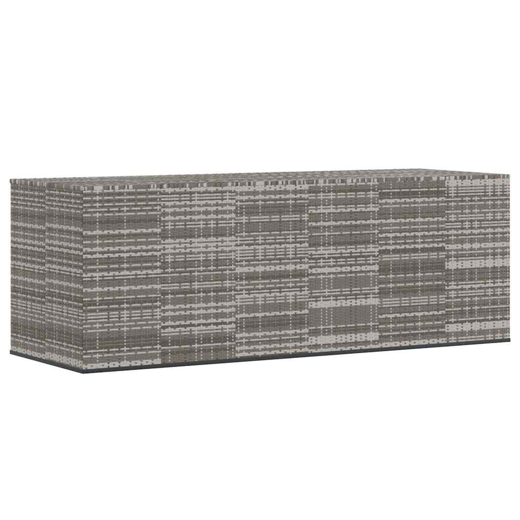 Cushion Box Grey PE rattan, powder-coated steel Large Cushion Box