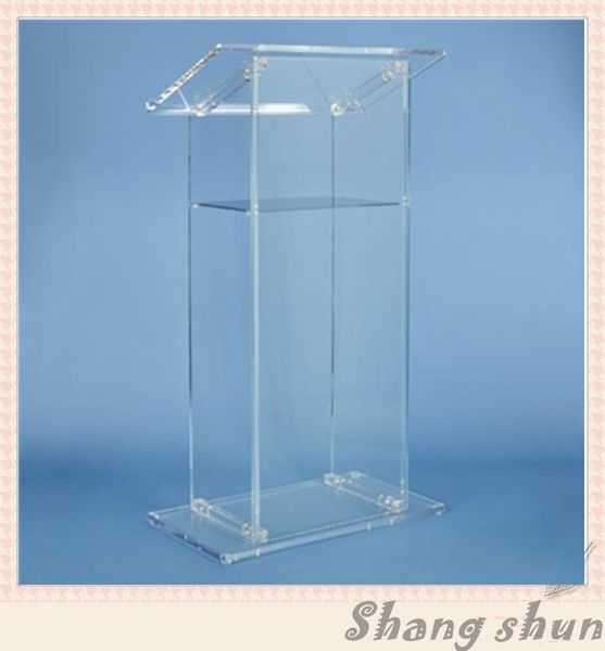 Customized clear acrylic lectern for churches, a sleek and modern pulpit or podium