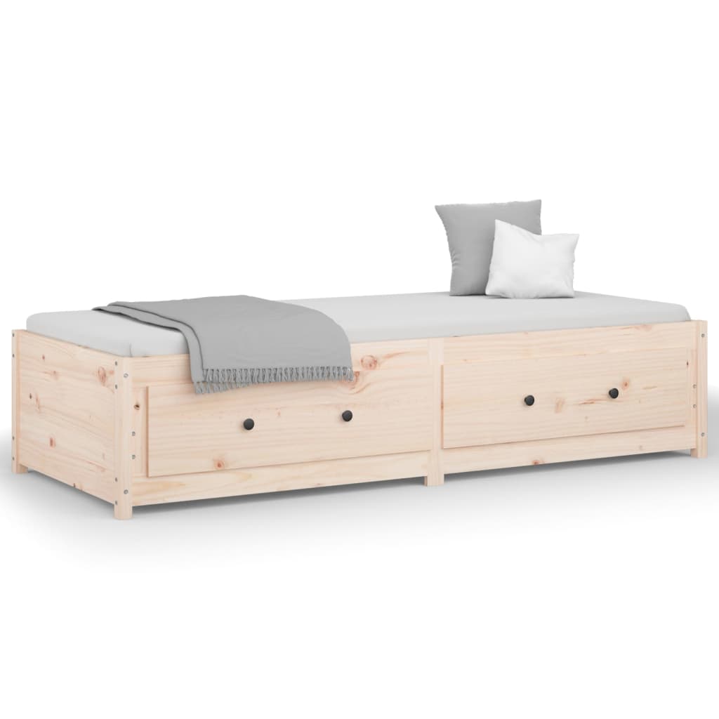 Day Bed Natural Pine Solid pinewood, plywood Small