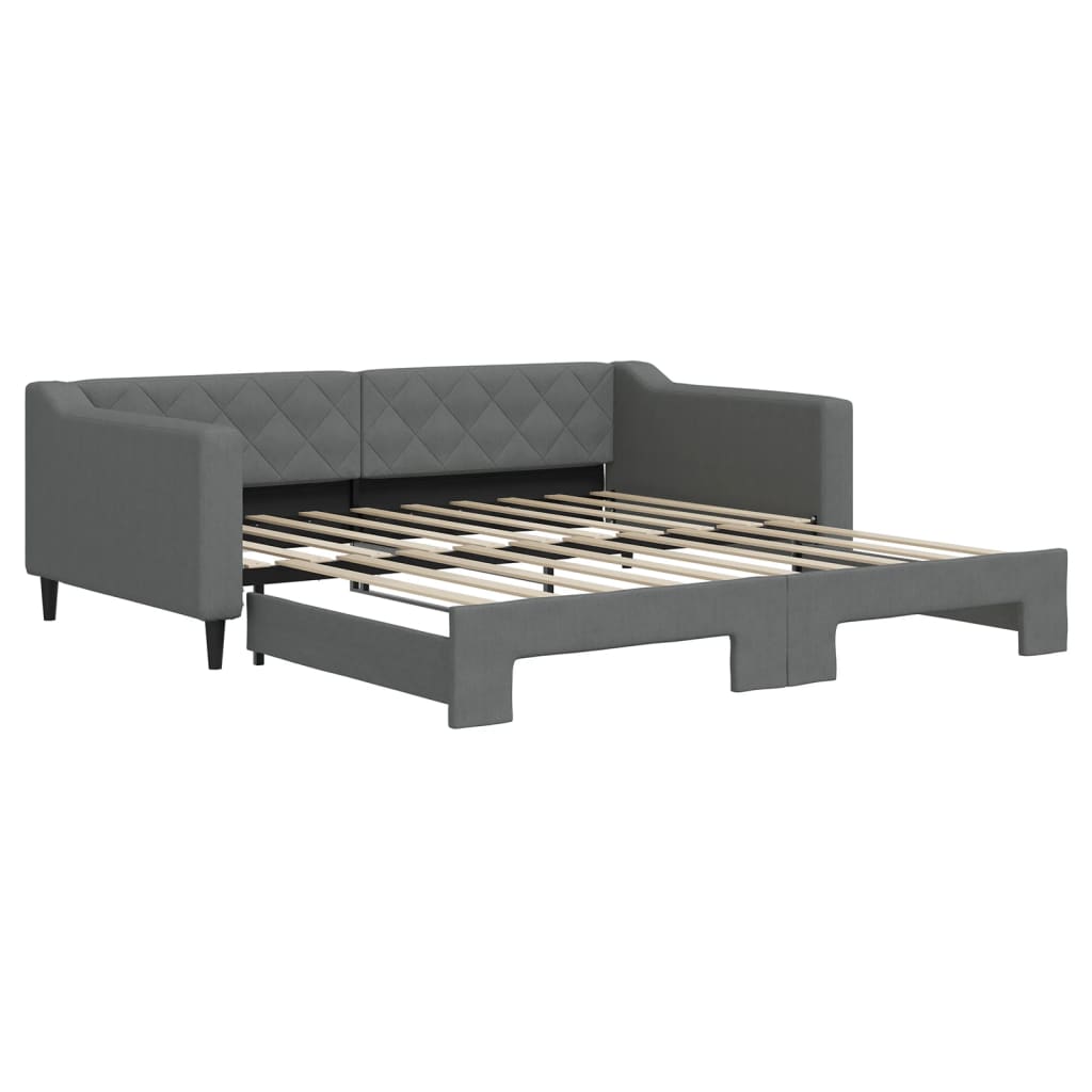 Daybed With Trundle Dark gray