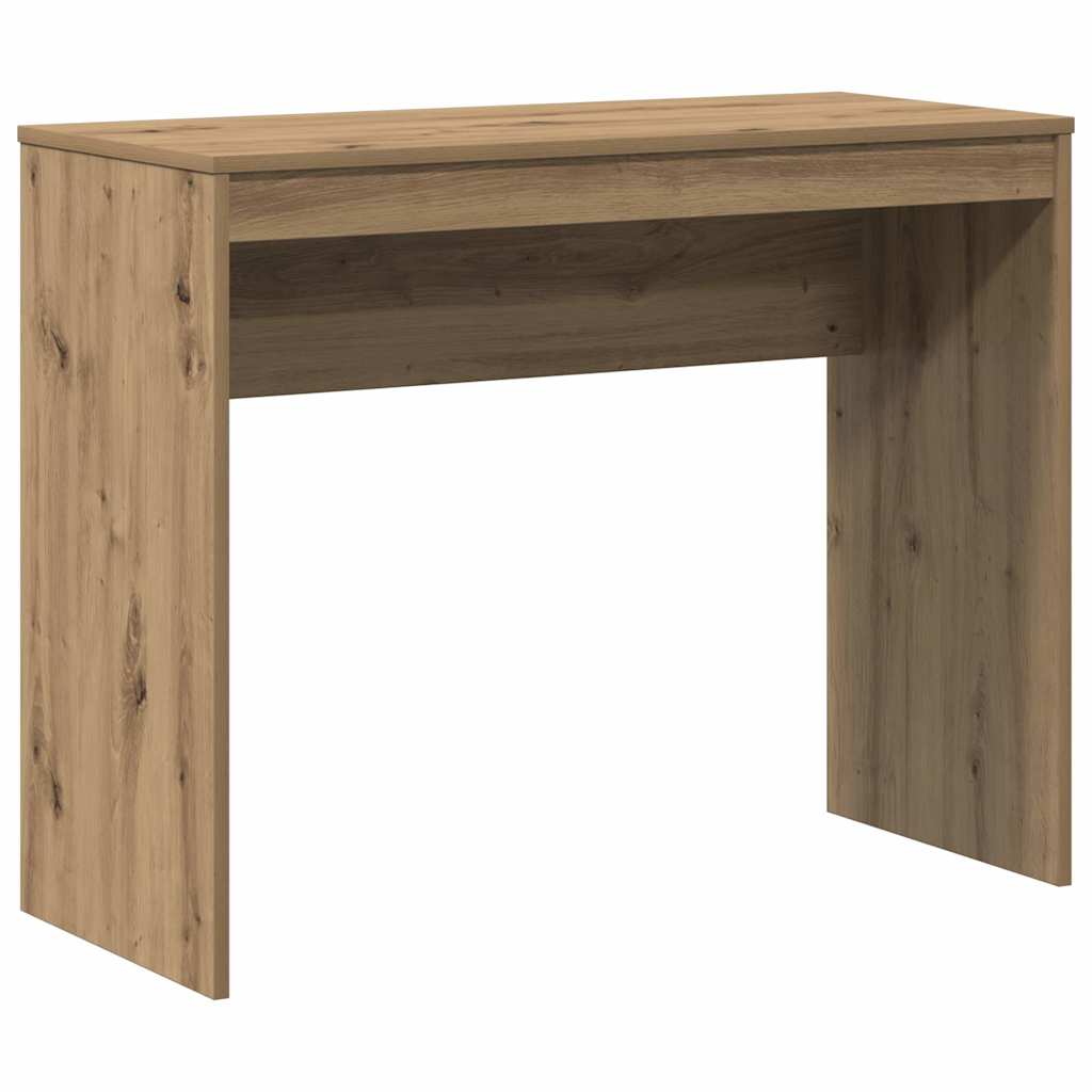 Desk Artisan Oak Engineered Wood Small Durable Desk