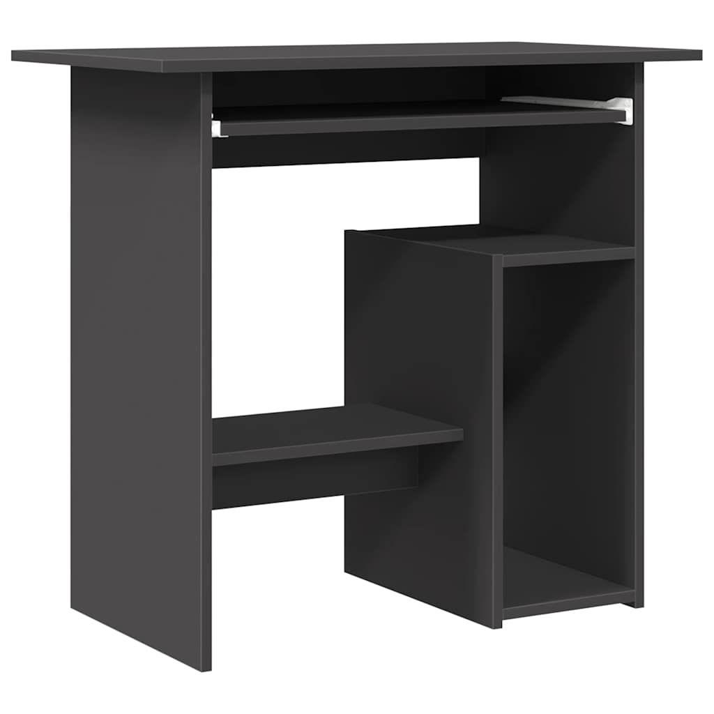 Desk Gray Engineered wood Compact Desk Rectangular Modern