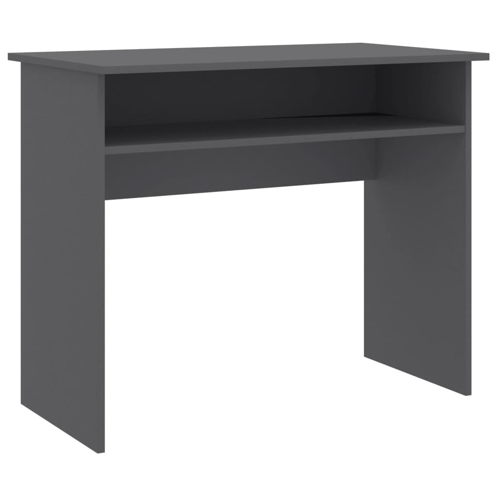 Desk Grey Engineered wood Compact Desk Rectangular Modern