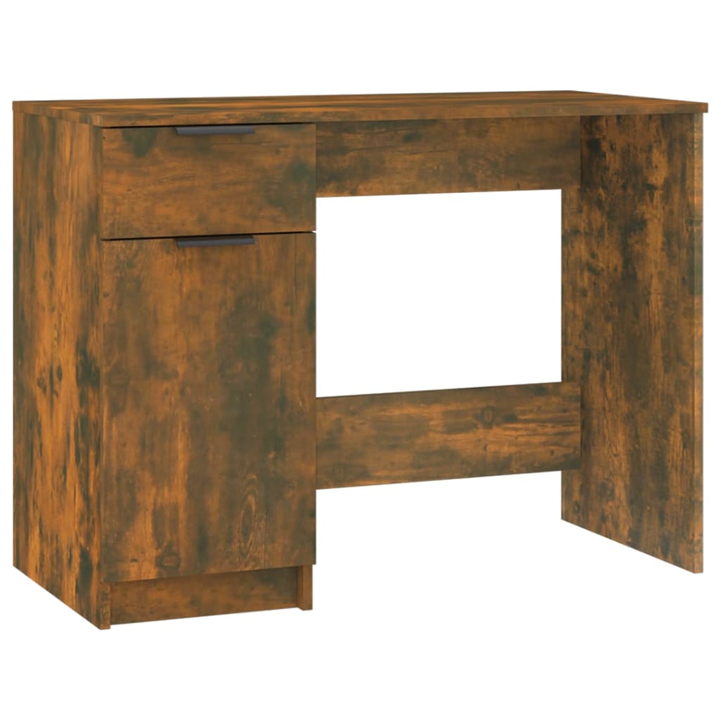 Desk Smoked oak Engineered wood 39.4 x 19.7 in Storage Desk