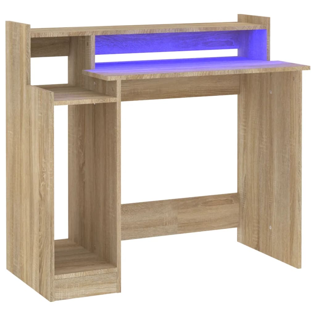 Desk Sonoma oak Engineered wood 38.2 in wide Desk Rectangular