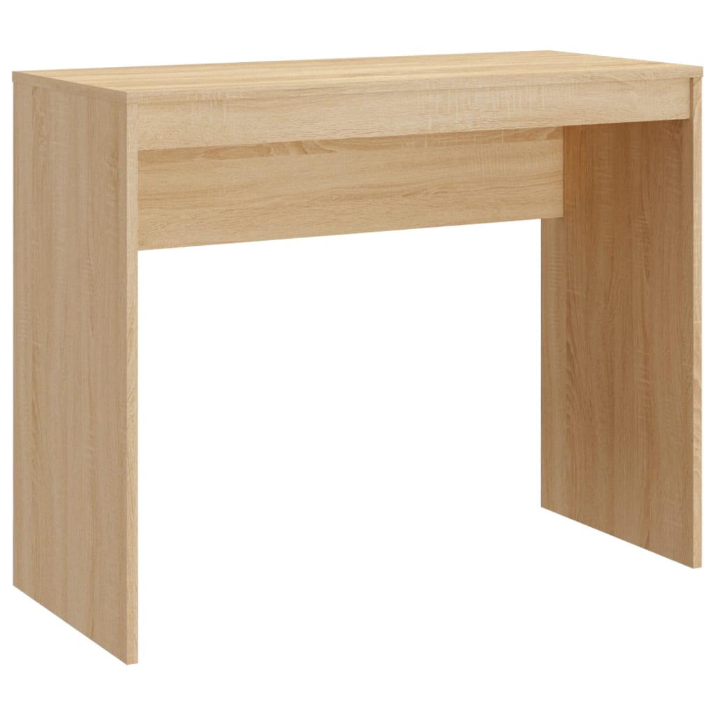 Desk Sonoma Oak Engineered Wood Small Minimalist Desk
