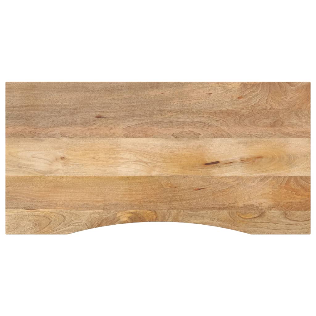 Desk Top Natural Wood Solid Mango Wood 47.2 x 19.7 x 1.0 in