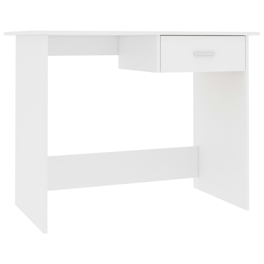 Desk White Engineered wood 39.4x19.7x29.9 in Desk Rectangular
