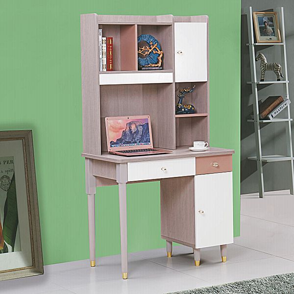 Desk: Work surface for writing or computing  
Bookcase: Shelving unit for storing books  
Integrated computer desk: Combined workspace for computing  
Rock board solid wood: Sturdy wooden surface  
Living room: Main family gathering space  
Bedroom: Personal sleeping quarters  
Study: Dedicated workspace for reading  
Large capacity: Spacious storage capability  
Modern simple: Contemporary minimalist design  
Custom: Made-to-order furniture solution
