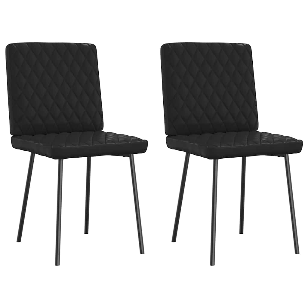 Dining Chair Set of 2 Black
