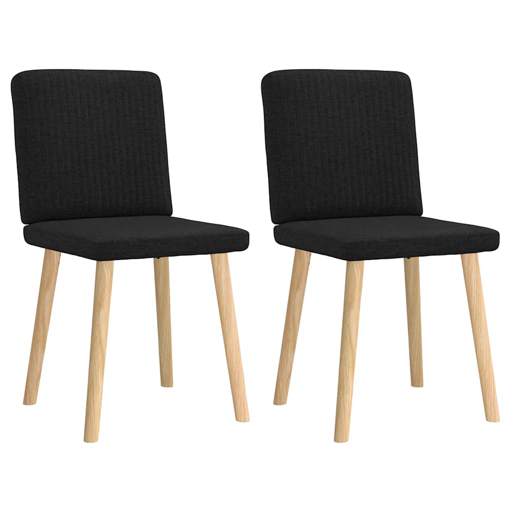 Dining Chair Set of 2 Black