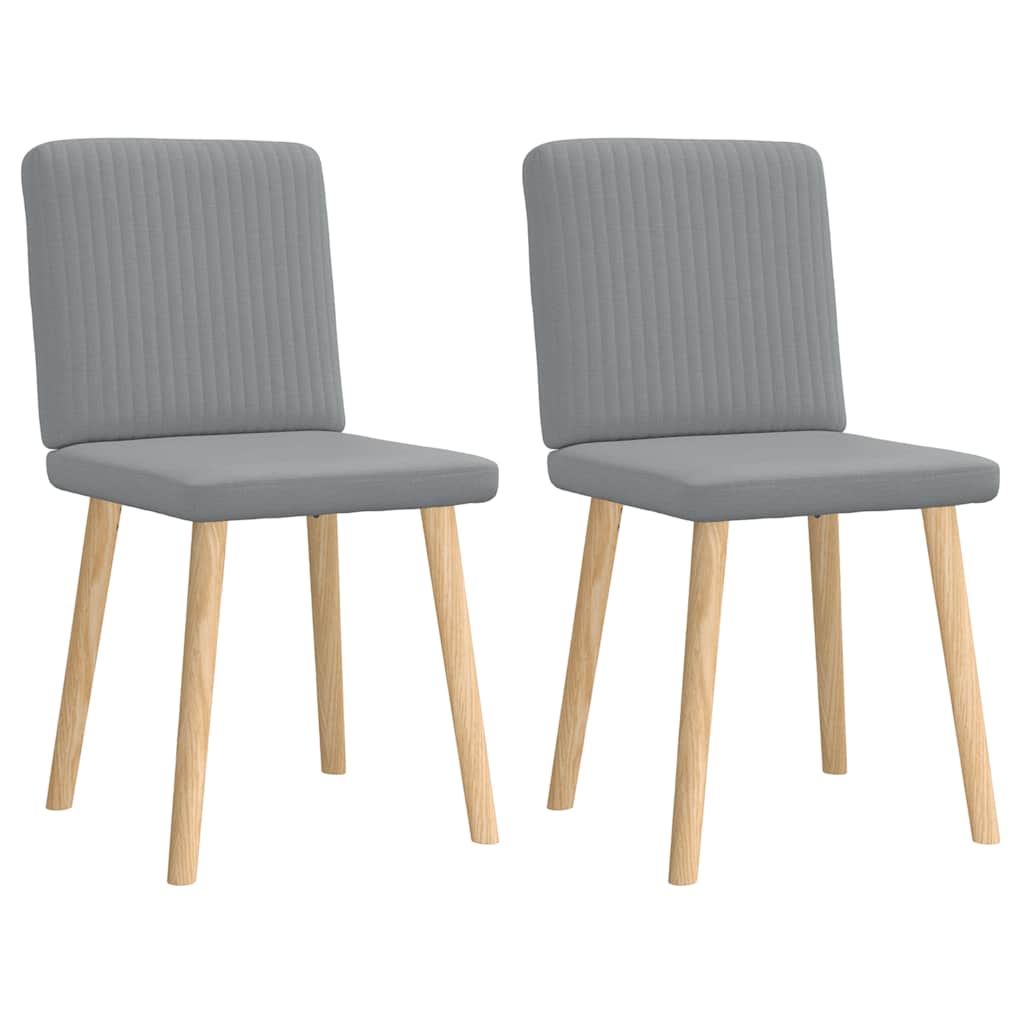 Dining Chair Set of 2 Light Grey