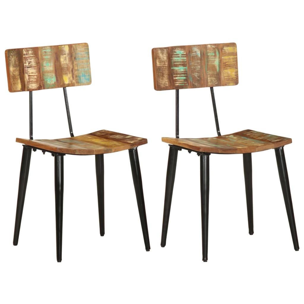 Dining Chair Set of 2 Multicolors