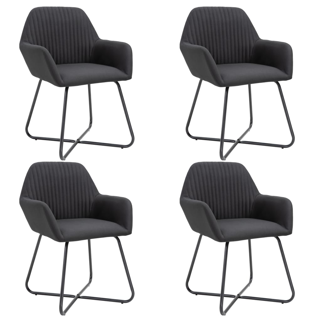 Dining Chair Set of 4 Black