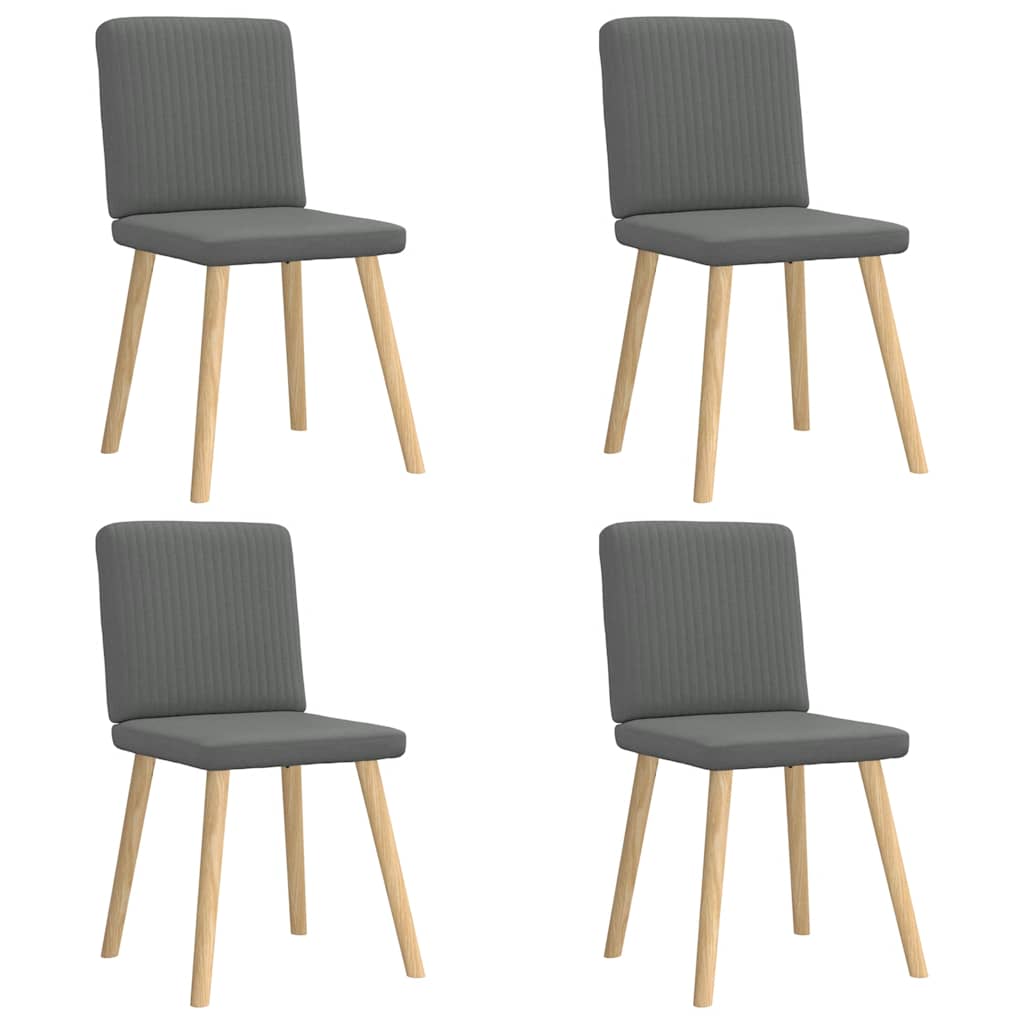 Dining Chair Set of 4 Dark gray