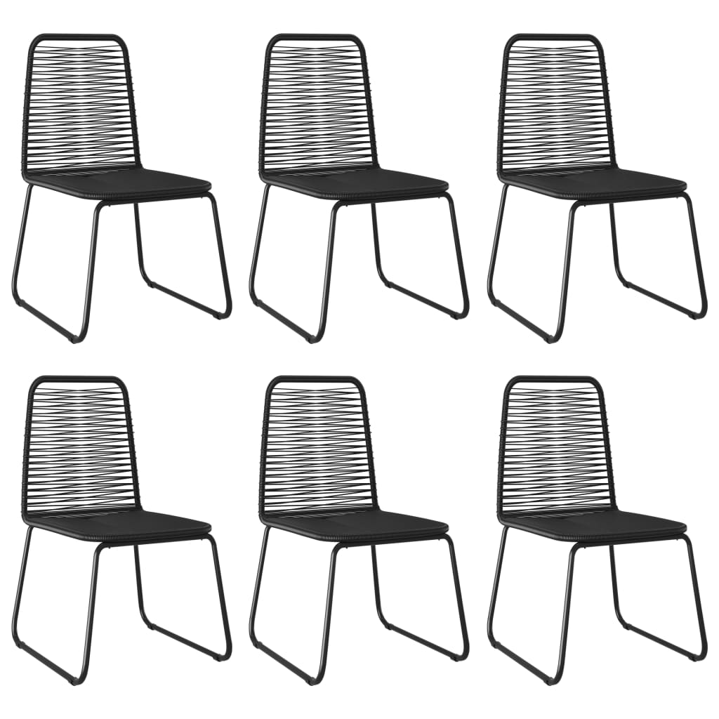 Dining Chair Set of 6 Black