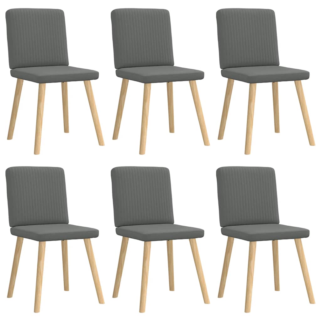 Dining Chair Set of 6 Dark grey