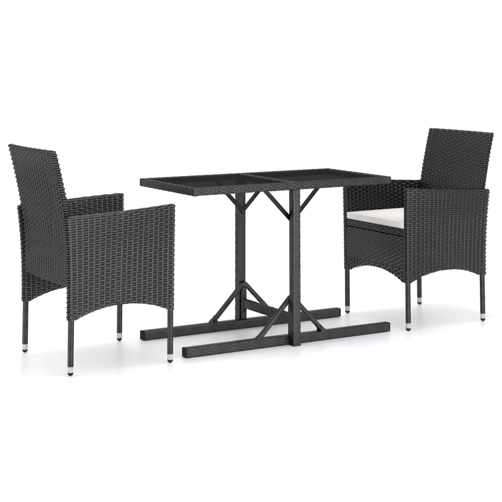 Dining Set Black, Cream White