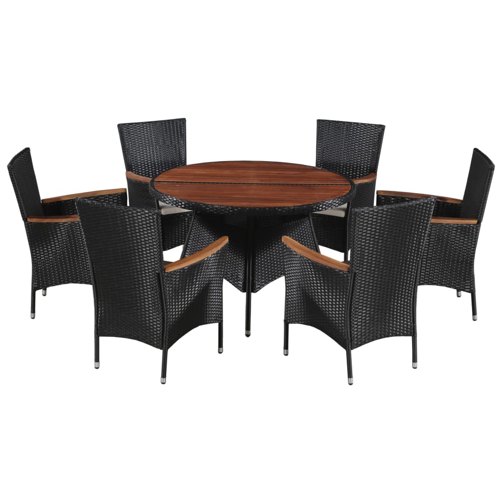Dining Set Brown and black
