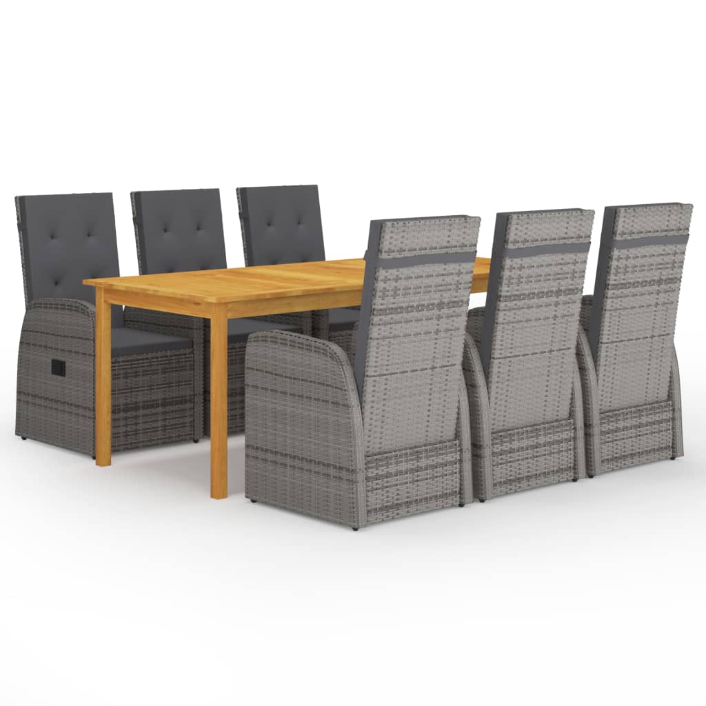 Dining Set Grey, Dark Grey