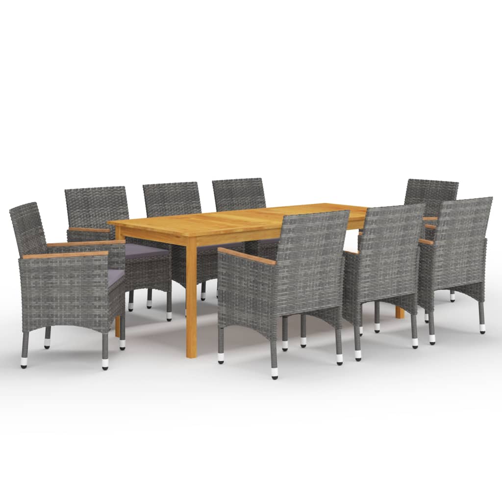 Dining Set Grey, Darker grey