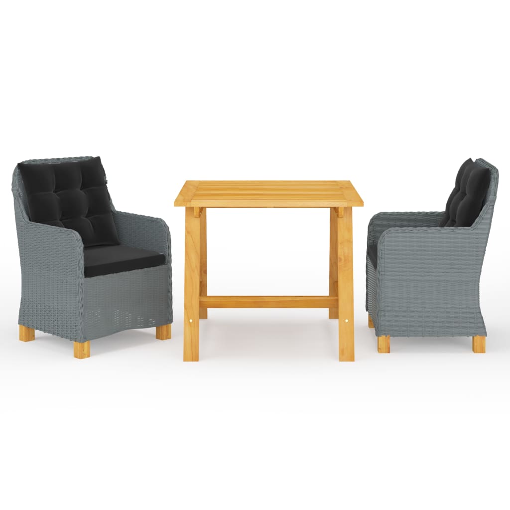 Dining Set Light grey, Black