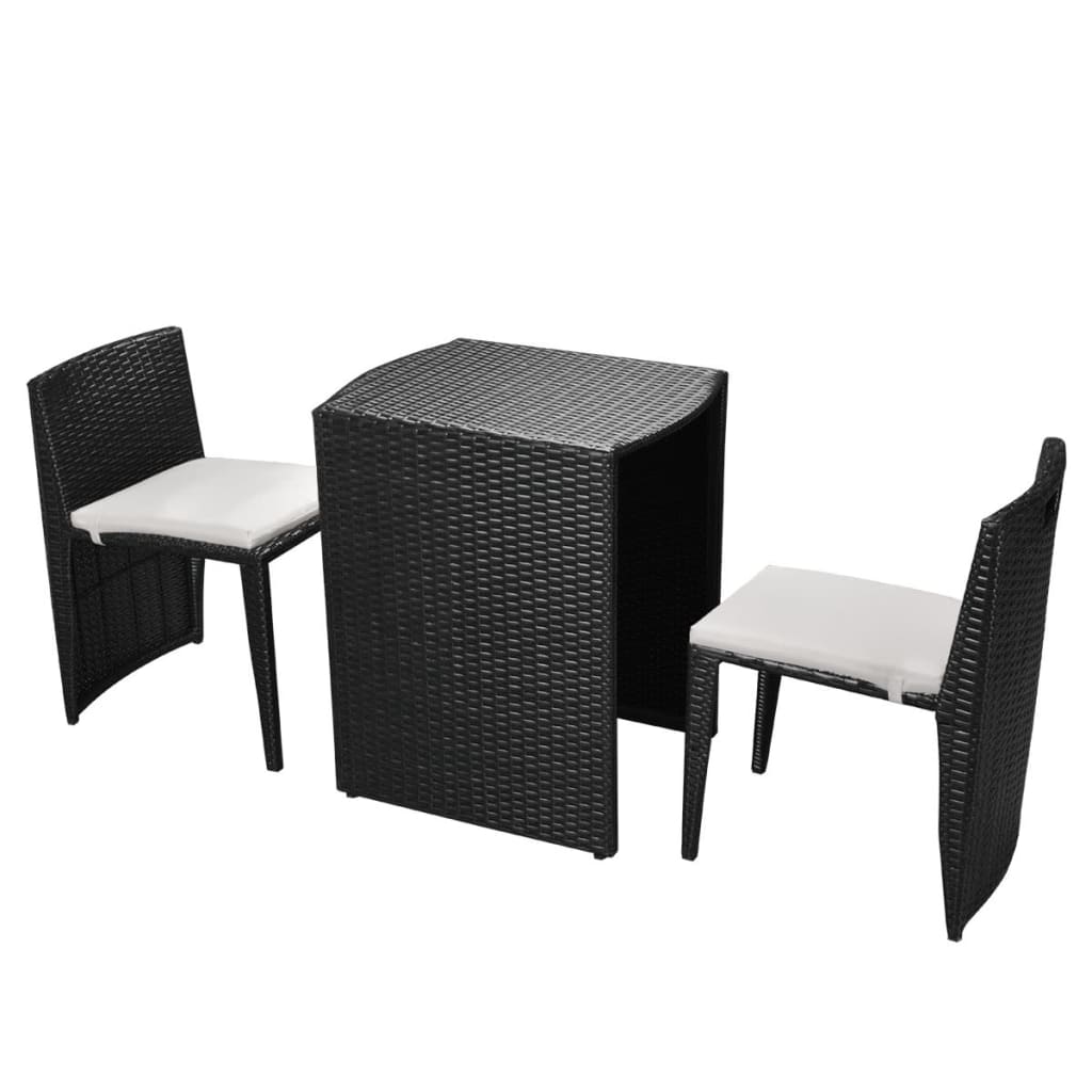 Dining Table And Chair Black and Cream White