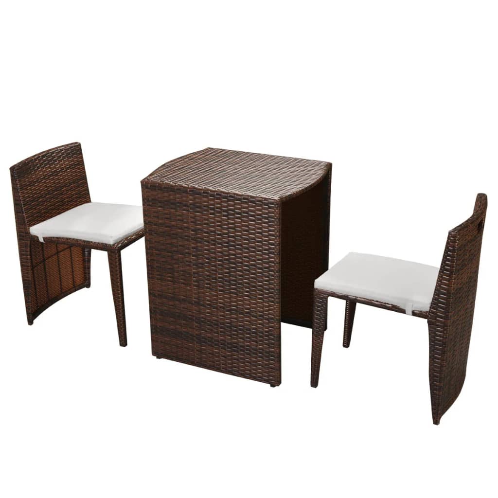 Dining Table And Chair Brown, Cream White