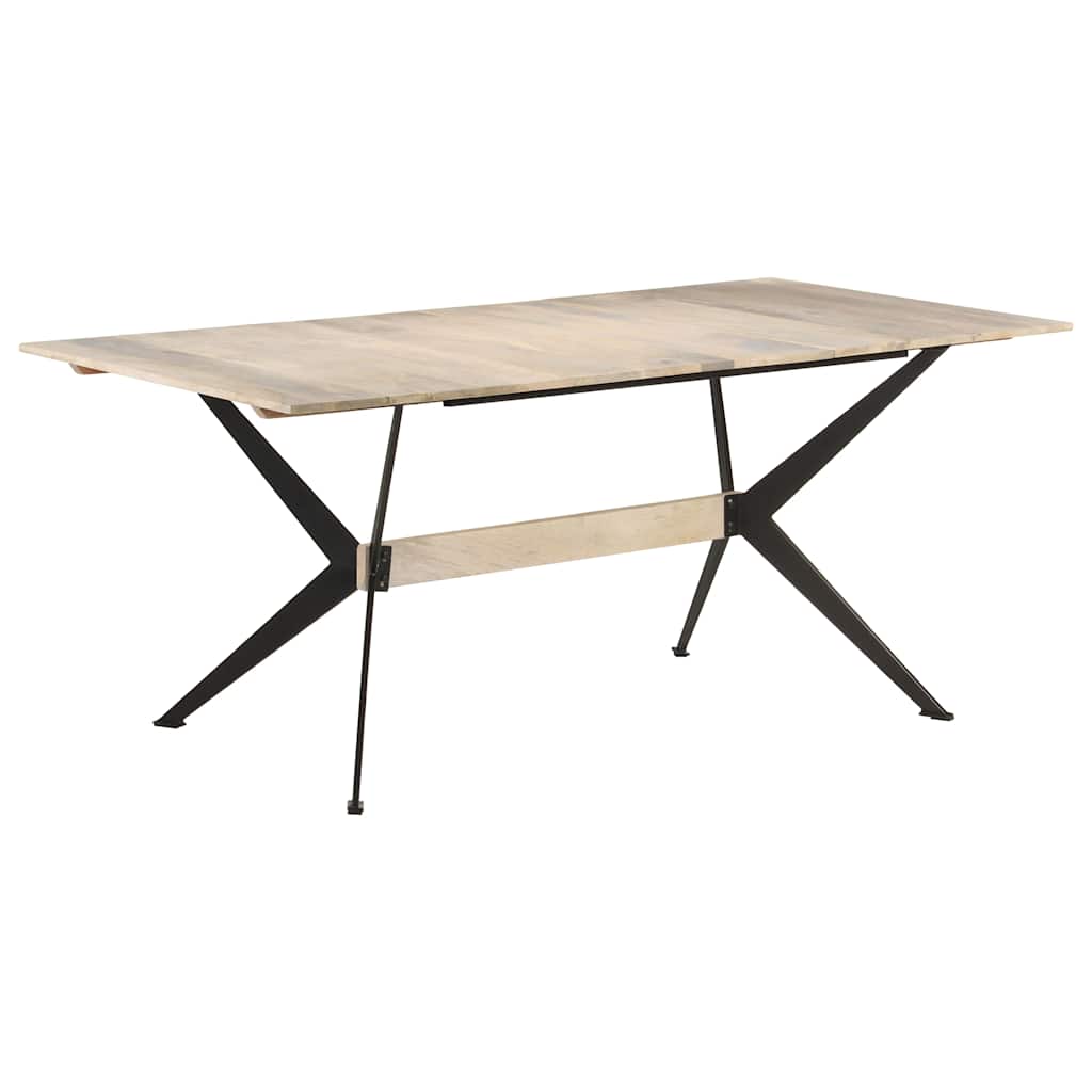 Dining Table Bleached Solid mango wood 70.9 x 35.4 in Durable