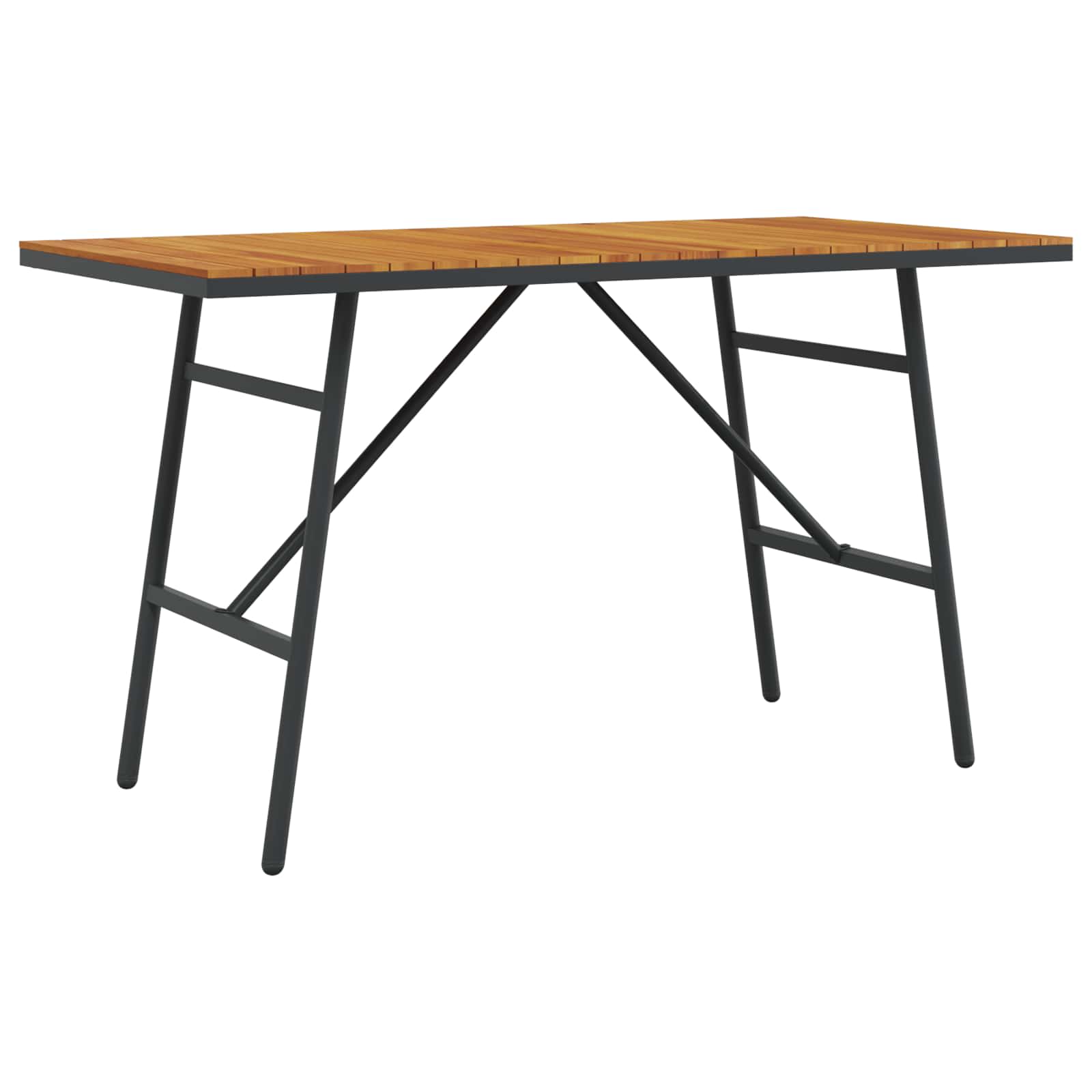 Dining Table Brown 43.31 x 21.65 x 24.41 in Solid Acacia Wood